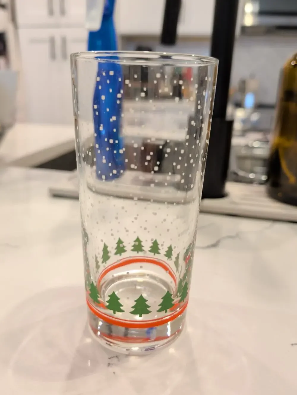 Vintage Libbey Christmas Tree Glass Tumbler Replacement Holiday Winterland 16oz